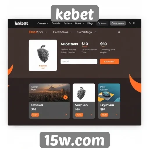 Análise da interface do usuário do site kebet
